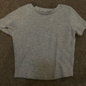 Garage Light Gray Ribbed Top